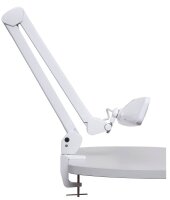 MAUL MAULwork LED Schreibtischlampe weiß 20 W mit Tischklemme