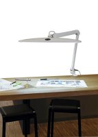 MAUL MAULwork LED Schreibtischlampe weiß 20 W mit Tischklemme