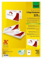 SIGEL Visitenkarten LP838 satiniert weiß 225 g/qm,...