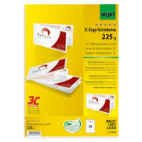 SIGEL Visitenkarten LP838 satiniert weiß 225 g/qm,...