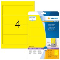 HERMA Ordneretiketten 5096 gelb, 20 Blatt