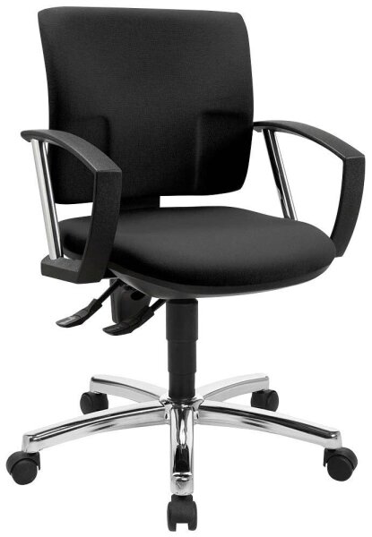 Topstar Bürostuhl Pro 30 chrom, PU39AG20 Stoff schwarz, Gestell chrom
