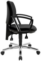 Topstar Bürostuhl Pro 30 chrom, PU39AG20 Stoff schwarz, Gestell chrom