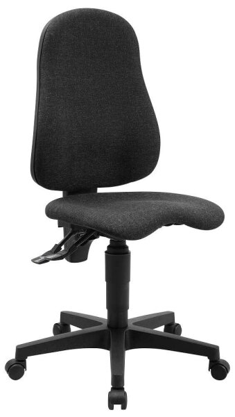 Topstar Bürostuhl Ortho Point, PO90G22 Stoff anthrazit, Gestell schwarz