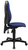 Topstar Bürostuhl Ortho Point, PO90G26 Stoff blau, Gestell schwarz