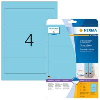 HERMA Ordneretiketten 5098 blau, 20 Blatt