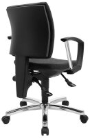 Topstar Bürostuhl Pro 30 chrom, PU39AG22 Stoff anthrazit, Gestell chrom