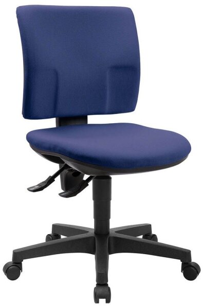 Topstar Bürostuhl Pro 30, PU300G26 Stoff blau, Gestell schwarz