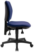 Topstar Bürostuhl Pro 30, PU300G26 Stoff blau, Gestell schwarz