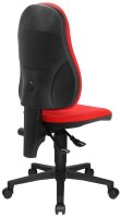 Topstar Bürostuhl Point 60, 8160G21 Stoff rot, Gestell schwarz