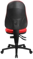 Topstar Bürostuhl Point 60, 8160G21 Stoff rot, Gestell schwarz