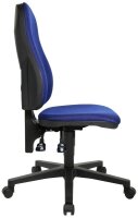 Topstar Bürostuhl Point 60, 8160G26 Stoff blau, Gestell schwarz
