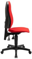 Topstar Bürostuhl Ortho Point, PO90G21 Stoff rot, Gestell schwarz