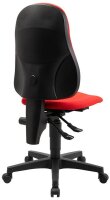 Topstar Bürostuhl Ortho Point, PO90G21 Stoff rot, Gestell schwarz