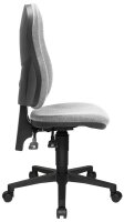 Topstar Bürostuhl Point 60, 8160G23 Stoff grau, Gestell schwarz