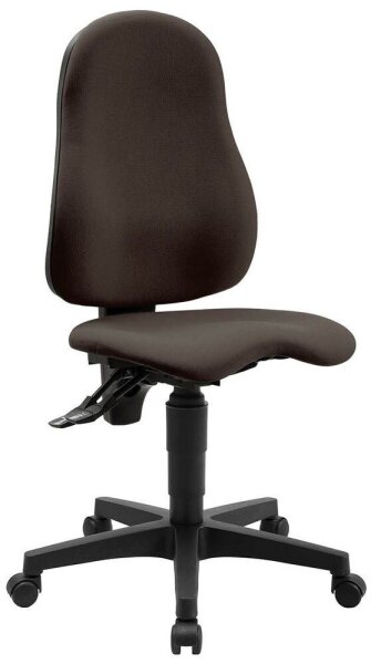 Topstar Bürostuhl Ortho Point, PO90G08 Stoff braun, Gestell schwarz