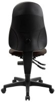 Topstar Bürostuhl Ortho Point, PO90G08 Stoff braun, Gestell schwarz