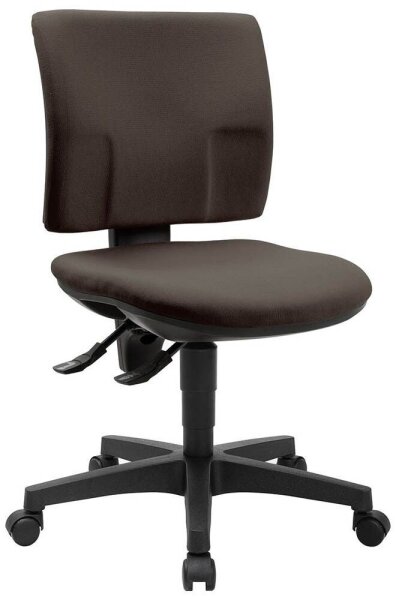 Topstar Bürostuhl Pro 30, PU300G08 Stoff braun, Gestell schwarz