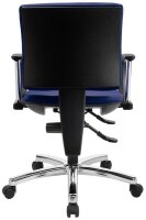 Topstar Bürostuhl Pro 30 chrom, PU39AG26 Stoff blau, Gestell chrom