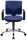 Topstar Bürostuhl Pro 30 chrom, PU39AG26 Stoff blau, Gestell chrom