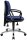 Topstar Bürostuhl Pro 30 chrom, PU39AG26 Stoff blau, Gestell chrom