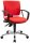 Topstar Bürostuhl Pro 30 chrom, PU39AG21 Stoff rot, Gestell chrom