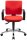 Topstar Bürostuhl Pro 30 chrom, PU39AG21 Stoff rot, Gestell chrom