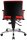 Topstar Bürostuhl Pro 30 chrom, PU39AG21 Stoff rot, Gestell chrom