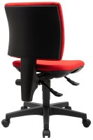 Topstar Bürostuhl Pro 30, PU300G21 Stoff rot, Gestell schwarz