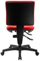 Topstar Bürostuhl Pro 30, PU300G21 Stoff rot, Gestell schwarz