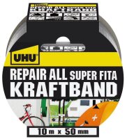 UHU Repair All Super Fita Gewebeband silber 50,0 mm x...
