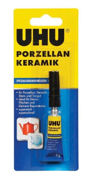 UHU Porzellan Keramik Spezialkleber 3 g, 1 St.