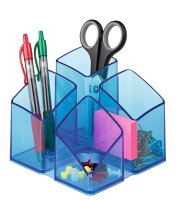 HAN Stiftehalter SCALA blau-transparent Polystyrol 4...