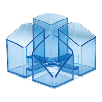 HAN Stiftehalter SCALA blau-transparent Polystyrol 4...