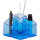 HAN Stiftehalter SCALA blau-transparent Polystyrol 4 Fächer 12,5 x 12,5 x 10,0 cm