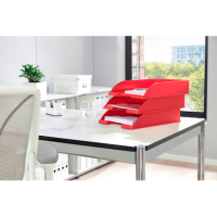 LEITZ Briefablage Plus 52270025 rot DIN A4, 1 St.