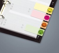 SIGEL DESIGN Haftmarker farbsortiert "Smiley" 5x 40 Streifen
