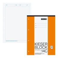 BRUNNEN Arbeitsblock Kieserblock gelocht DIN A4 blanko...