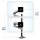 ergotron Monitor-Halterung LX-Dual 45-549-026 silber für 2 Monitore, Tischklemme