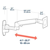ergotron Monitor-Halterung LX 45-243-216 weiß für 1 Monitor, Wandhalterung
