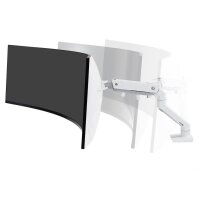ergotron Monitor-Halterung HX mit HD-Gelenk 45-647-216 weiß für 1 Monitor, Tischklemme, Tischbohrung