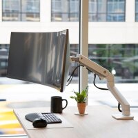 ergotron Monitor-Halterung HX mit HD-Gelenk 45-647-216 weiß für 1 Monitor, Tischklemme, Tischbohrung