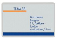 LEITZ Laminierfolien glänzend für Visitenkartenformat 125 micron, 100 St.