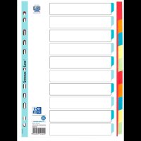 OXFORD Ordnerregister DIN A4 Vollformat blanko rot,...