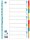 OXFORD Ordnerregister DIN A4 Vollformat blanko rot, orange, blau, gelb, grün 10-teilig, 1 Satz