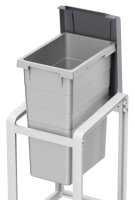 Hailo ProfiLine Öko XL, Basiseinheit Mülleimer 38,0 l signalgrau, 1 St.