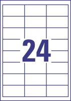 AVERY Zweckform Etiketten 6172 weiß 64,6 x 33,8 mm, 30 Blatt