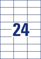AVERY Zweckform Etiketten 6173 weiß 70,0 x 37,0 mm, 30 Blatt