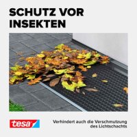 tesa Lichtschachtgitter Insect Stop für Lichtschutzgitter Edelstahl 0,6 x 1,35 m