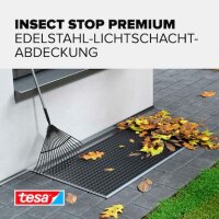 tesa Lichtschachtgitter Insect Stop für Lichtschutzgitter Edelstahl 0,6 x 1,35 m